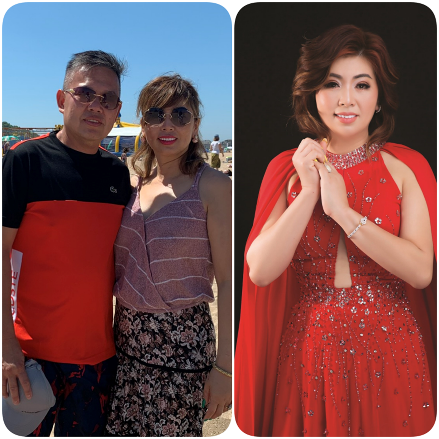 Entrepreneur Khau Thao and her husband Mr. LY KHAI THANH, General Director of HANG SIENG Joint Stock Company in Paris (France) To maintain the spirit and health, Khau Thuy Da Thao also has her own secrets