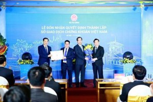Phó Thủ tướng Lê Minh Khái dự lễ ra mắt Sở Giao dịch chứng khoán VN
