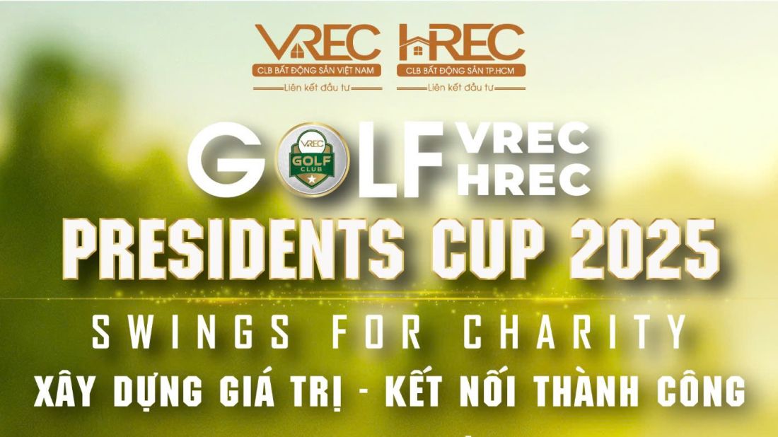 giai golf vrec hrec president cup 2025 swing for charity sap khoi tranh 1